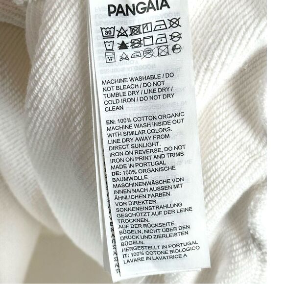 Pangaia Womens 365 Midweight Crewneck Organic Sweatshirt in Off-White Size Large - Picture 8 of 11
